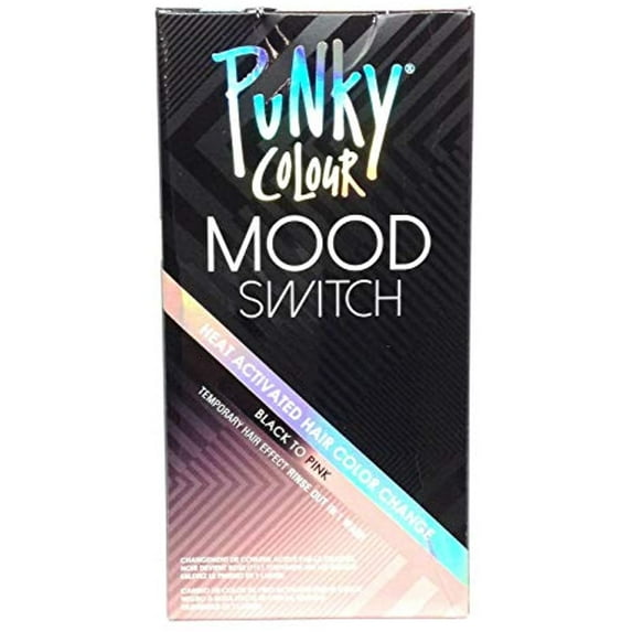 Punky Colour "Mood Switch" Heat Activated Hair Color Change: Black To Pink