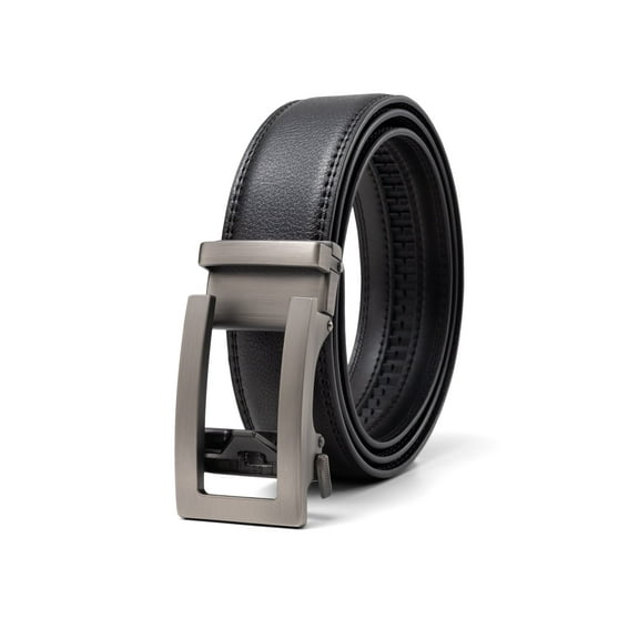 Punlita Men Belt Automatic Leather Ratchet Belt Black Belts for Men