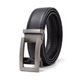 thumbnail image 1 of Punlita Men Belt Automatic Leather Ratchet Belt Black Belts for Men, 1 of 7