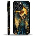 thumbnail image 1 of Punmada Compatible with iPhone 12 Pro Max Glossy Case For Girl Boy Full Body Protective Hard Shell Esthetics Pattern Golden Wings Angel Stained Glasspng, 1 of 7