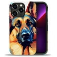 thumbnail image 1 of Punmada Compatible with iPhone 13 Pro Matte Case For Girl Boy Full Body Protective Hard Shell Esthetics Pattern German Shepherd Dog, 1 of 7