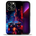 thumbnail image 1 of Punmada Compatible with iPhone 13 Pro Max Matte Case For Girl Boy Full Body Protective Hard Shell Esthetics Pattern Night City Cars, 1 of 7