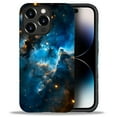 thumbnail image 1 of Punmada Compatible with iPhone 14 Pro Matte Case For Girl Boy Full Body Protective Hard Shell Esthetics Pattern Deep Starry Sky Nebula Blue, 1 of 7