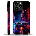 thumbnail image 1 of Punmada for iPhone 15 Pro Compatible with Magsafe Full Body Protective Glossy Case, For Girl Boy Shockproof Magnetic Charge Esthetics Pattern Night City Cars, 1 of 7