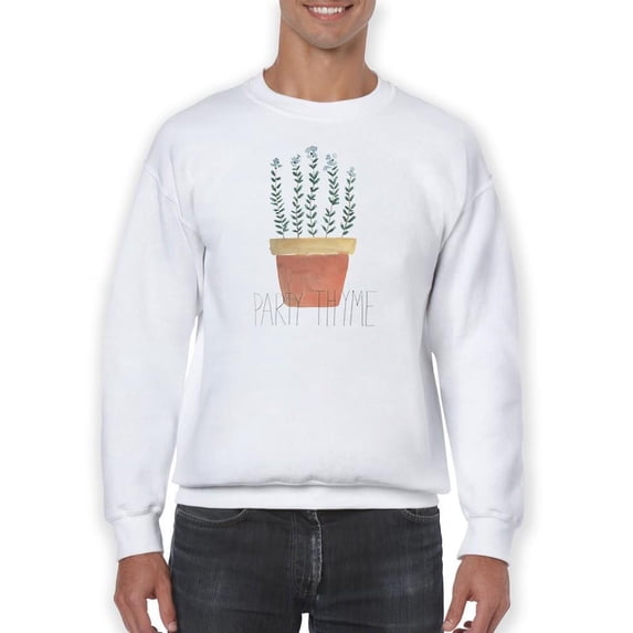 Punny Plant Iv Sweatshirt Men -June Erica Vess Designs, Male Medium