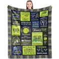 thumbnail image 1 of Punofell Football Gifts for Boys/Men/Team, Gifts for Football Players/Lovers, Who Loves Football Blanket 50'' x 60'', 1 of 10