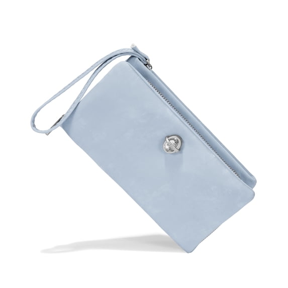 Punplita Wallet Women PU Leather Wristlet Wallets for Women