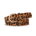 thumbnail image 1 of Punplita Women Belt D Ring Buckle Belt Leopard Faux Fur for Jeans and Dresses, 1 of 8