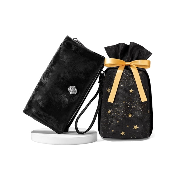 Punplita Wallet Women PU Leather Wristlet Wallets for Women