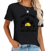 Punta Cana Beach Souvenir RD Dominican Republic 20 Express Your Style with Our Women's Graphic Tees - Short Sleeved Shirts