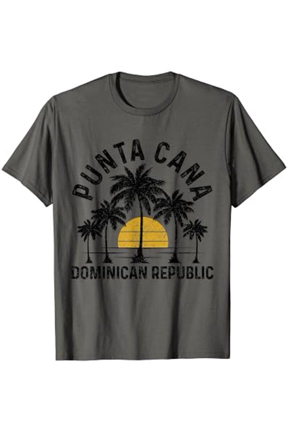 Punta Cana Dominican Republic Beach Sunset Surf Vintage T-Shirt All Size S-5XL