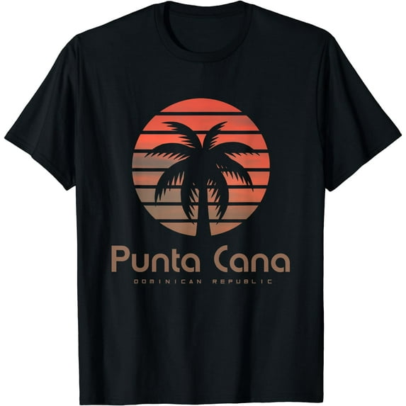 Punta Cana Dominican Republic Travel Vacation T-Shirt Black Large