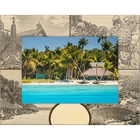 Punta Cana Laser Engraved Wood Picture Frame Landscape (5 x 7)$$Home Decor, Kitchen, & Other