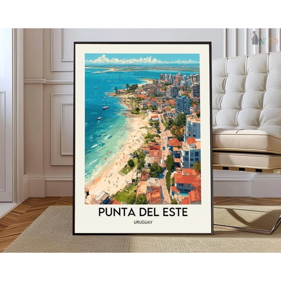 Punta Del Este Uruguay Beach Poster Unframed Paper Print
