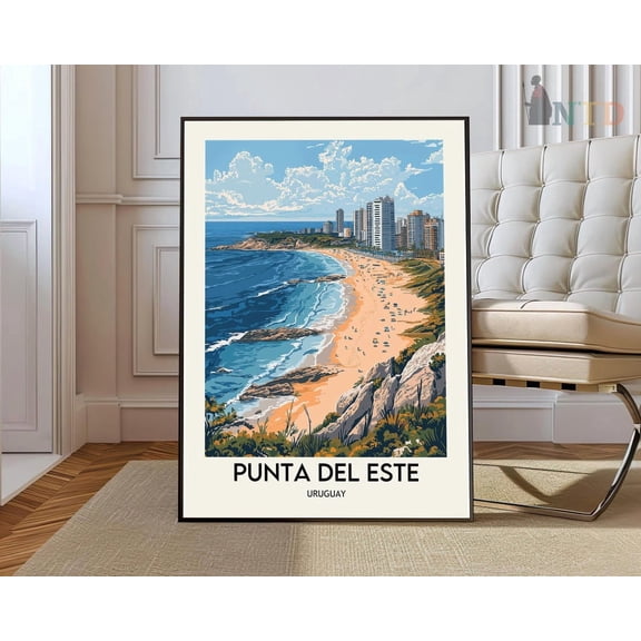 Punta Del Este Uruguay Travel Poster Unframed Paper Print