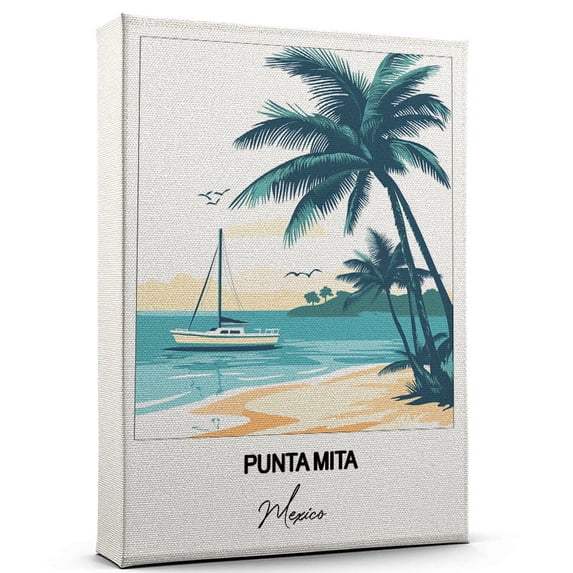 Punta Mita Travel Poster Canvas – Mexico Canvas – Unique Gift Idea for Home, Office, or Living Space