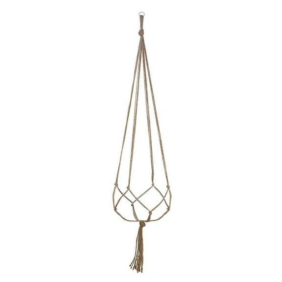 Puntoco 1 PCS Hanger Hanging Basket, Hand-Woven Plant Hanger, Boho Wall Decor for Living Room Bedroom Garden and Home Decoration -48.03 IN