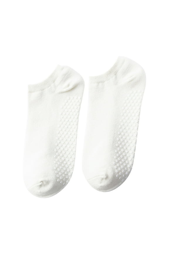 1 Pairs Grip Socks for Yoga, Non Slip Sticky Socks with Pull Tab and Mesh, for Barre and Daily Training Use