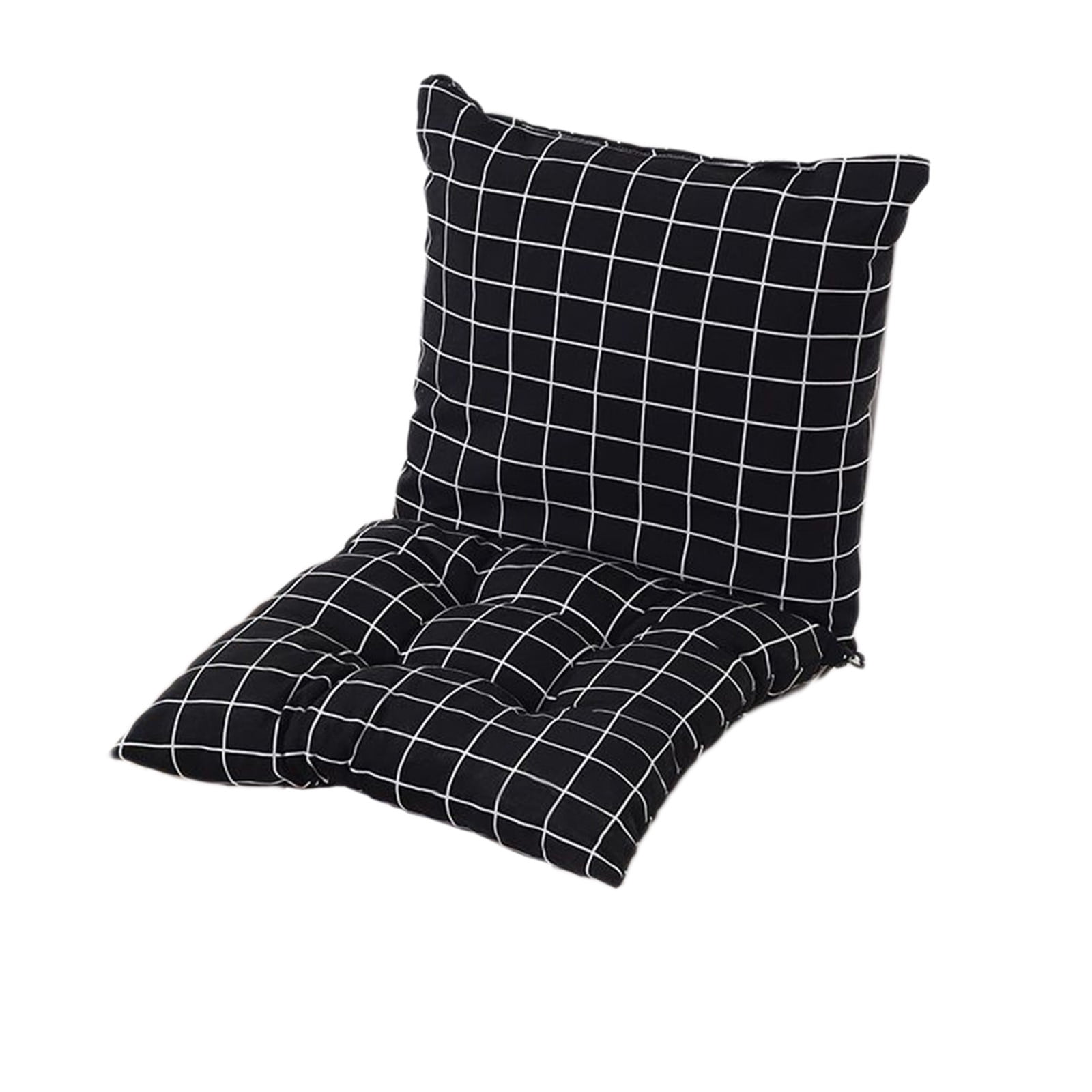 Puntoco 15.7*32in Indoor Outdoor Rocking Chair Cushion Thicken Tufted Cushion High Back Chair Pad for Rocking Chairs