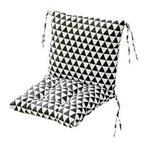 Puntoco 15.7*35in Indoor Outdoor Rocking Chair Cushion Thicken Tufted Cushion High Back Chair Pad for Rocking Chairs