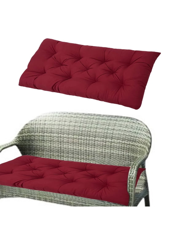 19.68x39.37 in Waterproof Indoor Outdoor Garden Bench Seat Cushions,Thicken Patio Bench Soft Rocking Chairs Pad Lounger Seat for Porch Wicker Loveseat Settee