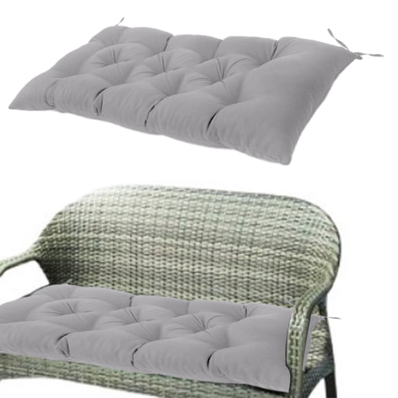 Puntoco 19.68x39.37 in Waterproof Indoor Outdoor Garden Bench Seat Cushions,Thicken Patio Bench Soft Rocking Chairs Pad Lounger Seat for Porch Wicker Loveseat Settee