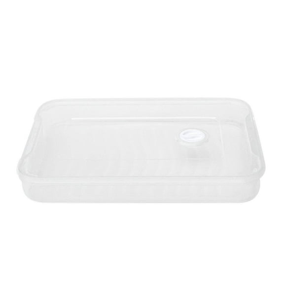 Puntoco 1PCS 1 layer Food Preservation Storage Box Freezer Container with Timer Function for Household Refrigerator and Kitchen -8.27 × 12.20 × 1.65 IN