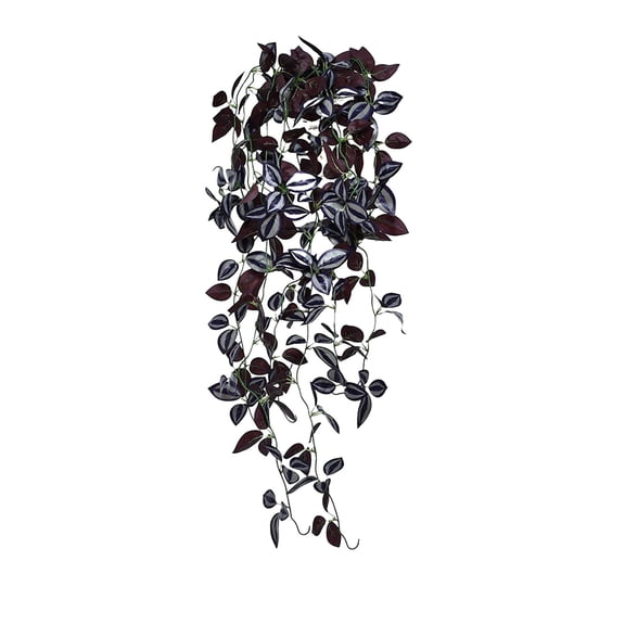 Puntoco 1PCS Artificial Hanging Pothos Fake Vine Plants, Lush Green Foliage, Indoor Wall Decor for Halloween, Thanksgiving and Farmhouse Room -39.37 × 9.84 in