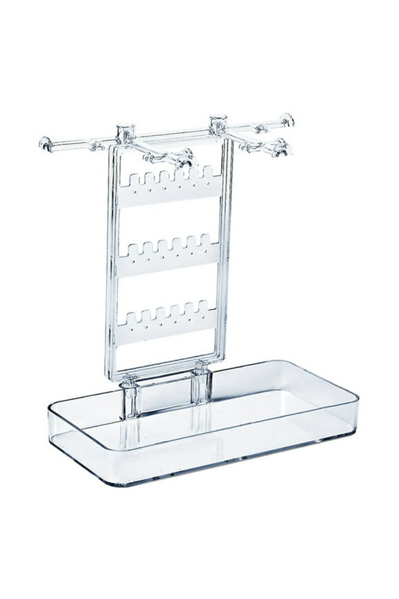 1PCS Desktop Jewelry Organizer & Display Rack, Multi‑Purpose Hanging Stand for Ring Bracelet Necklace Earring and Fashion Accessories Storage -8.2x7.8x3.9in