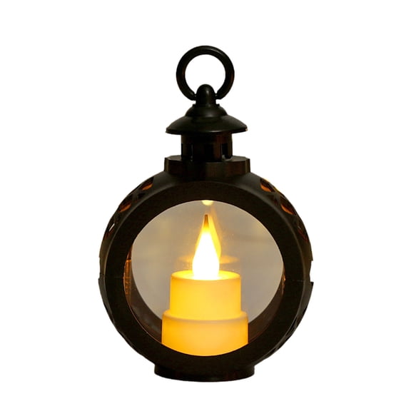 Puntoco 1PCS Electronic LED Candle Ambient Light Mini Oil Lamp Style Night Light for Holiday Home Decor -5.31*3.54in
