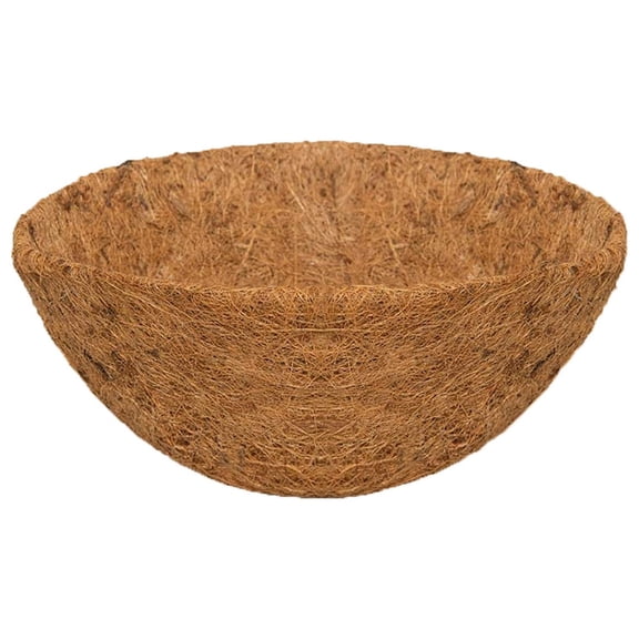 Puntoco 1PCS Hanging Basket Coconut Fiber Planter Insert Replacement Liner for Flower Pot Garden Decor -8IN