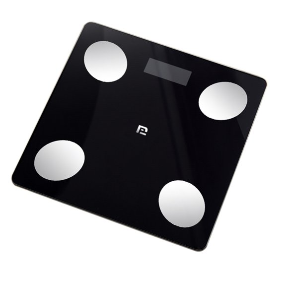 Puntoco 1PCS Home Intelligent Body Weight Scale High Precision Bluetooth Electronic Digital Scale BMI Health Monitor for Family -10.23x10.23x0.9 inches