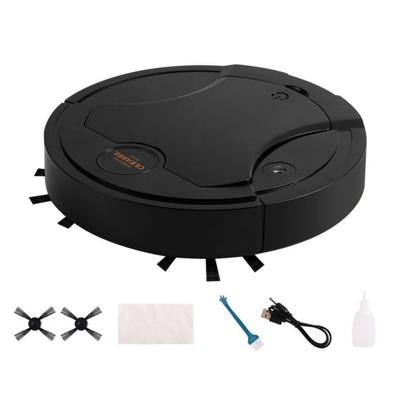 Puntoco 1PCS Intelligent Sweeping Robot Fully Automatic Sweeping and Mopping All-in-One USB Rechargeable Home Vacuum Cleaner -9.84x9.84 inches