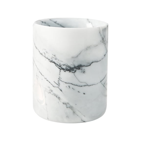 Puntoco 1PCS Marble Candle Cup , Natural Style Candle Holders with Simple Luxurious Design for Dressing Table Shelf Home Decoration
