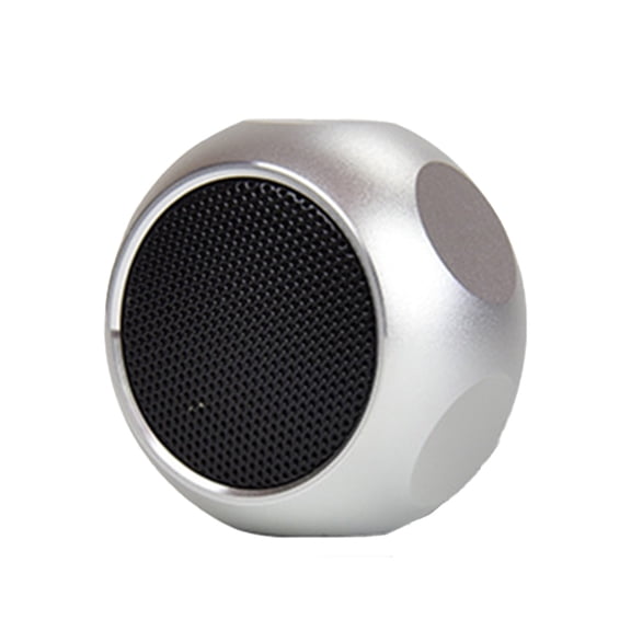 Puntoco 1PCS Mini Wireless Bluetooth Speaker Portable Outdoor Metal Audio Player Plug-in Small Sound Box for Travel Home and Sports -1.96x1.37in
