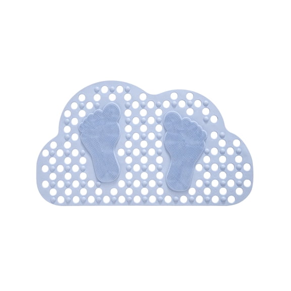 Puntoco 1PCS Non-Slip Bathtub Mat Anti-Fall Shower Floor Pad Soft Foot Mat with Suction Cups for Elderly Bathroom Safety -27.56*14.75 inches