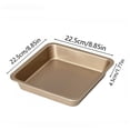 thumbnail image 1 of Puntoco 1PCS Nonstick Cake Baking Pan, Rust Resistant Metal Tray, Ideal for Cakes Lasagna and Baking Dishes, Easy to Clean Kitchen Cookware -8.86 × 8.86 × 1.77 IN, 1 of 5