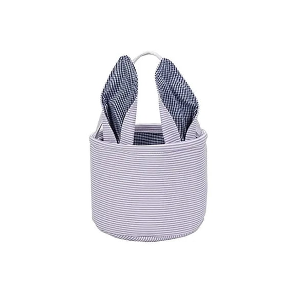Puntoco 1PCS Personalized Easter Baskets for Festival Gift Candy Storage Basket Home Decor -9*7.48IN