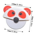 thumbnail image 1 of Puntoco 1PCS Puppy Design Plastic Roller Pizza Knife Cute Practical Cutter for Pizza Bread Pie and Kitchen Food Preparation -3.93x3.54x0.78in, 1 of 4