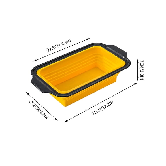 Puntoco 1PCS Rectangular Cake Mold Non Stick Oven Baking Pan Tin Durable Bakeware for Kitchen Baking Dessert Making Bread Cake and Pastry -12.2*6.8*2.8IN