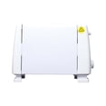 thumbnail image 1 of Puntoco 1PCS Retro White Stainless Steel Toaster with 6 Functions, Removable Crumb Tray & Cord Storage, Electric Bread Toaster for Home Breakfast -7.67x4.72x8.26 in, 1 of 7