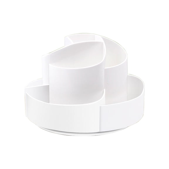 Puntoco 1PCS Rotating Desktop Storage Container, Creative Multi-function Design, Practical Organizer for Pens, Notes and Cosmetic Brushes -6.1x6.1x4.33IN