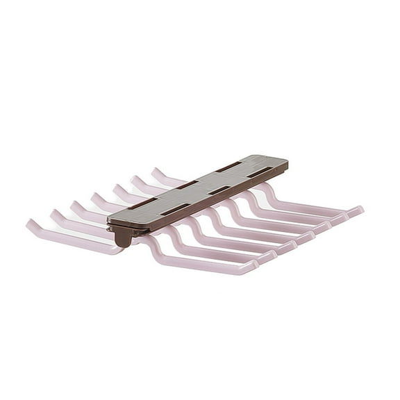 Puntoco 1PCS Telescopic Pull‑Out Wardrobe Underwear Storage Rack Multifunctional Slide Hanging Organizer Space Saving for Cloakroom Closet and Bedroom -14.96*11.14*1.96 in