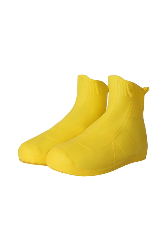 1PCS Unisex Silicone Rain Shoe Covers, Thickened Wear-resistant Non-slip Waterproof Design, Reusable Overshoes for Walking, Cycling and Gardening -9.45×7.09in