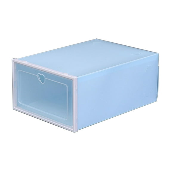 Puntoco 1pcs Shoe Box Shoe Storage Box Clear Shoe Organizer Shoe Crates Storage Bins with Lid Drawers for Clothes Paper Storage Drawers Plastic Pink Thicken Showcase Clamshell