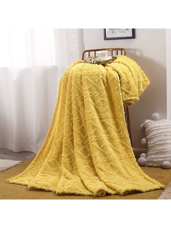 27*39in Super Soft Warm Solid Warm Fleece Blanket Throw Rug Sofa Bedding