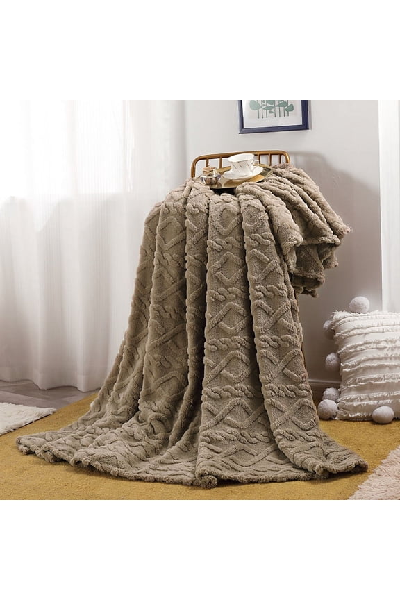 27*39in Super Soft Warm Solid Warm Fleece Blanket Throw Rug Sofa Bedding