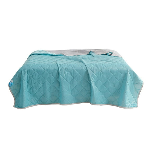 Puntoco 70.8*78.7in Cooling Quilt - Cooling Comforter Queen Size, Moisture-Wicking and Silky Soft for Hot Sleepers and Night Sweats, Tencel Cotton Bedspread, Lightweight & Breathable Summer Quilt
