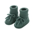 thumbnail image 1 of Puntoco Baby Booties Newborn First Walkers Cozy Shoes Warm Knit Soft Booties for Toddler Infant Boy Girl Kids Shoes Clearance, 1 of 2