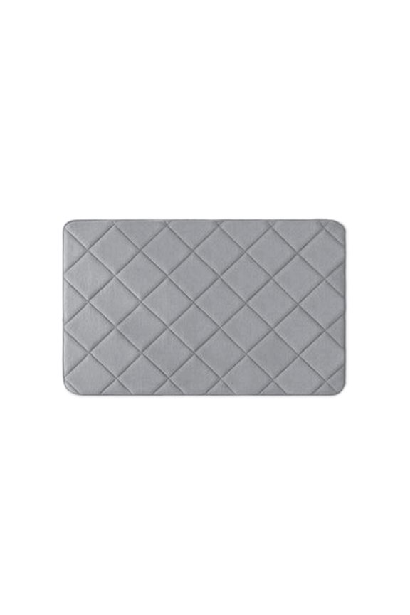 Bathroom Rugs Non Slip Washable, Rubber Bath Mats for Bathroom,Quick Dry,Super Absorbent Ultra Thin Small Bath Mat Low Pile Bath Floor Mat Fit Under Door,Shower,Sink, Dark Grey, 17"x24"
